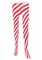 Candy Cane Striped Tights – Red and White Diagonally Striped Nylon Stretch Pantyhose Stocking Accessories for Every Day Attire and Costumes for Teens and Children's